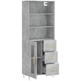  Visoka komoda siva betona 69,5x34x180 cm od konstruiranog drva | shoptok.hr