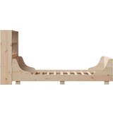  Krevet s regalom za knjige bez madraca 90x190 cm masivno drvo - Smeđa 90 x 190 cm | shoptok.hr