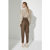 Trendyol Limited Edition Brown Front Buttoned Trousers | shoptok.hr