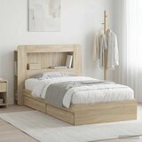  Okvir kreveta s pohranom s ladicama Hrast sonoma 75 x 190 cm | Eponuda.com