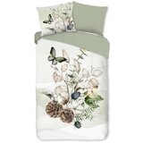 Good Morning Zelena/krem flanelska posteljina za krevet za jednu osobu/za produženi krevet 140x220 cm Marjan – | shoptok.hr