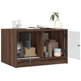  Stolić za kavu sa staklenim vratima boja hrasta 68x50x42 cm | shoptok.hr