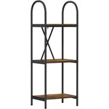 vidaXL Knjižna polica Dimljeni hrast 40 x 30 x 109 cm Konstruiran les | Shoptok.si