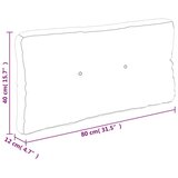 vidaXL Blazina za kavč iz palet svetlo modra 80x40x12 cm blago | Shoptok.si