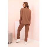 Kesi Włoski Women's set butter hoodie and pants with elastic camel | Eponuda.ba
