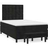 The Living Store Box spring postelja z vzmetnico črna 120x200 cm žamet - Box Spring Postelja, (21491560) | Shoptok.si
