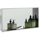  Niša za tuš boje poliranog srebra 62x32x9 cm nehrđajući čelik | shoptok.hr