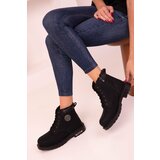 Soho Ankle Boots - Black - Block Cene
