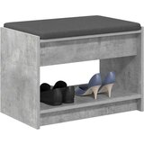  Klupa za hodnik s jastukom Betonsko Siva 63 x 38 x 45 cm - Betonsko siva 63 cm | shoptok.hr