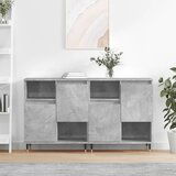 The Living Store Komoda 2 kosa betonsko siv inženirski les - Komoda, (21662340) | Shoptok.si
