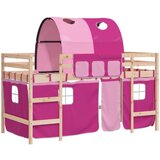  The Living Store Otroški pograd s tunelom roza 90x200 cm trdna borovina - Otroški Pograd, (21454206) | Shoptok.si