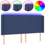  Uzglavlje plavo 183 x 16 x 118/128 cm od tkanine | shoptok.hr