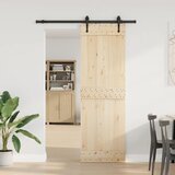 Pribor za klizna vrata 152,5 cm čelični crni | shoptok.hr