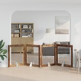  Vrata za pse s postoljem 4 pcs Staro drvo 100 x 100 cm | Eponuda.com