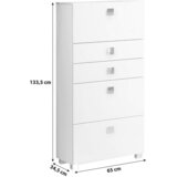 MID.YOU Srednje Visoka Omara Quadra, Bela | Shoptok.si
