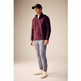 Defacto Comfort Fit Zippered Stand-up Collar Sweatshirt | Shoptok.si