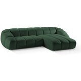 Micadoni Home Zelena žametna kotna sedežna garnitura Diana – | Shoptok.si
