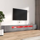  3-dijelni set TV ormarića LED boja hrasta od konstruiranog drva | Eponuda.com
