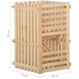 vidaXL Kutija za krumpire 50 x 50 x 80 cm od masivne borovine | shoptok.hr