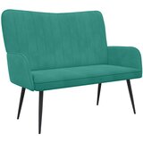 SOFA za dvije osobe Tirkizna 115 x 61 x 87 cm Baršun | shoptok.hr