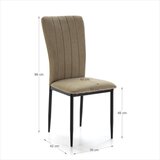 Marckeric Kaki zeleni jedilni stoli v kompletu 4 ks Holly – | Shoptok.si