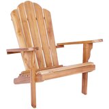  Vrtna Adirondack stolica Prirodna Čvrsto teak drvo | shoptok.hr