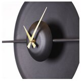WALLXPERT APS138LSS Dekorativni metalni zidni sat, Crni | Eponuda.ba
