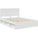  Okvir za krevet Bijelo 150 x 200 cm Čvrsto borovo drvo | shoptok.hr