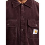 Carhartt WIP Prehodna jakna 'Whitsome' oranžna / vinsko rdeča / bela | Shoptok.si