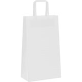  Papirnate vrećice 250 kom s ručkama bijele 21x11x36 cm | Eponuda.ba