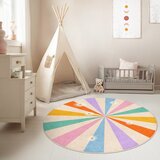 Mila Home Pralna otroška preproga ø120 cm Rainbow Daisy – | Shoptok.si