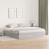  Krevet s prostorom za pohranu Siva Sonoma 200x200 cm Cijene
