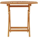  Preklopni vrtni stol Prirodna 90 x 90 x 75 cm Čvrsto teak drvo | shoptok.hr