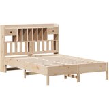  s regalom za knjige bez madraca 135x190 cm od borovine | shoptok.hr