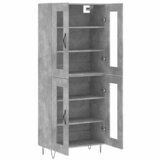  Visoka komoda siva betona 69,5x34x180 cm od konstruiranog drva | shoptok.hr