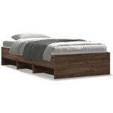 Furnova Posteljni okvir brez vzmetnice hrast 100x200 cm inženirski les, (21934514) | Shoptok.si