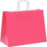  Papirnate vrećice 250 kom s ručkama ružičaste 32x17x25 cm | shoptok.hr