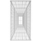 vidaXL Gabionska stena s pokrovom pocinkano jeklo 600x50x100 cm | Shoptok.si