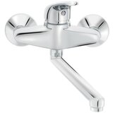  Armatura za pomivalno korito Unitas Simpaty s22 (krom, sijaj, stenska, izliv 120 mm) | Shoptok.si