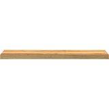  Okenske police 2 kosa svetlo rjava 100x20x2 cm trdna hrastovina | Shoptok.si