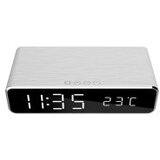 Digitalni sat sa wireless bežičnim punjačem za mobitel GEMBIRD, silver, DAC-WPC-01-S | Eponuda.ba