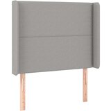  Krevet box spring s madracem LED svjetlosivi 90x200 cm tkanina | shoptok.hr