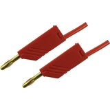 SKS Hirschmann 4mm PVC-test lead\, on both sides stackable plugs - Au\, 2\,5mm²\, 200 cm Merilni kabel 2m rdeča\, MLN 200/2\,5 934066701, (20423138) | Shoptok.si