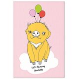  Slika - Soaring Pig (1 Part) Vertical 80x120 Premium Print | shoptok.hr