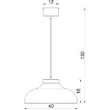  Luster na sajli BASCA 1xE27/15W/230V bež/braon | Eponuda.com