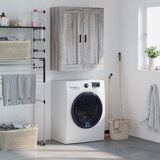 Maison Chic Stenska omarica - Zidna omarica siva sonoma 69,5x34x90 cm inženirski les iu166, (22062458) | Shoptok.si