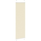  Plisirana zavjesa krem boje 55x200 cm Širina tkanine 54,4 cm Poliester | shoptok.hr