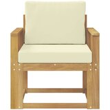  2 Komad Set vanjskih sofa Poliester Bijela i Krem | shoptok.hr