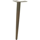  Noge kavne mize stožčaste oblike 4 kosi naravno jeklo 42-43 cm, (21828684) | Shoptok.si