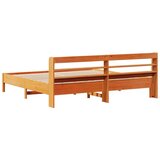  Okvir kreveta bez madraca voštano smeđi 200x200 cm od borovine | shoptok.hr